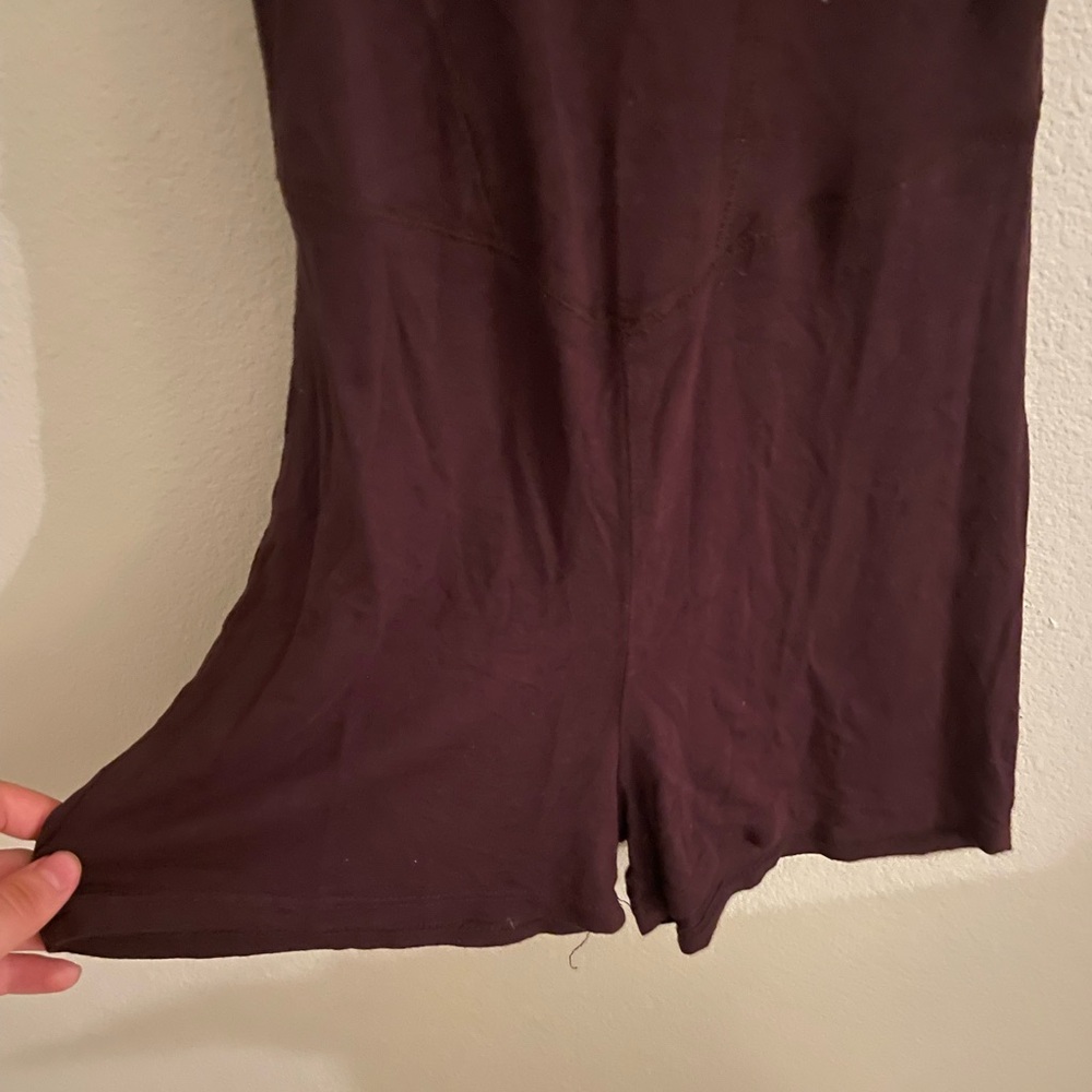 Women's Pretty Little Thing Brown Corset Stitching Romper - Picture 4 of 7